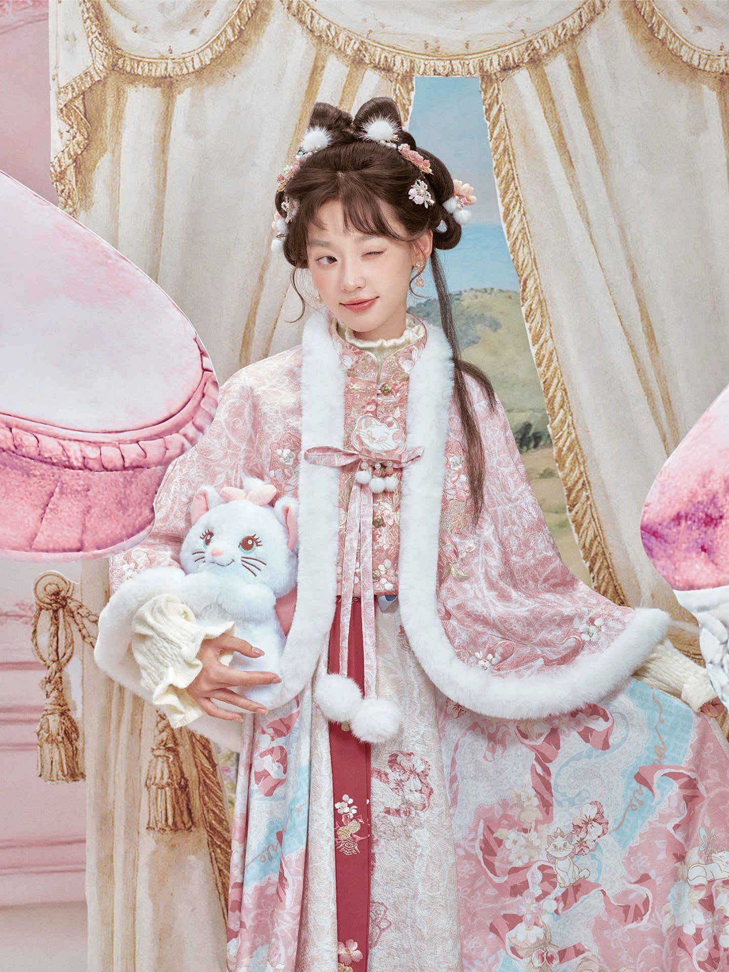 More than thirteen [cat letters] plush cloak suspender skirt Hanfu han HanFuDreams