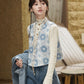 More than thirteen [Boxin Yue] 2025 autumn new jacquard vest denim skirt pants modern HanFuDreams