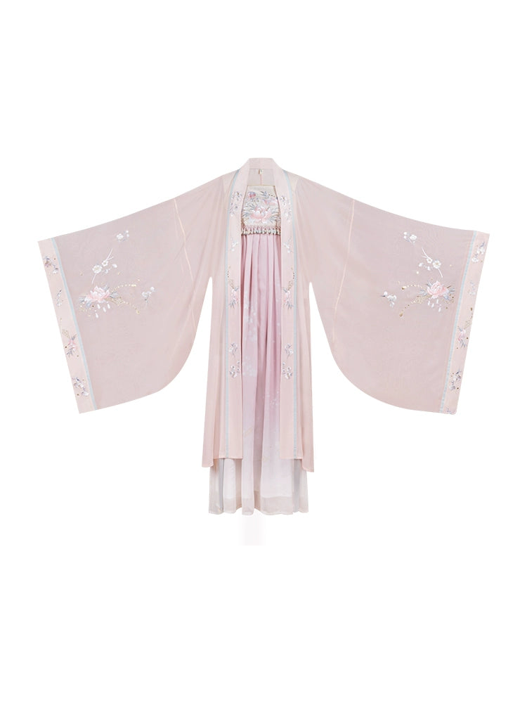 Heavy Industry Embroidered Tang Feng Big Sleeve Shirt Hanfu