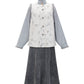 Ming-made stand-neck embroidered blouse than armor broken skirt Hanfu women