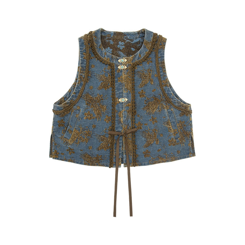 July Eve [Guanghan Cheese] Denim Short Bijia White Shirt Bloomers Han han HanFuDreams Guanghan cheese, short bizarre XS