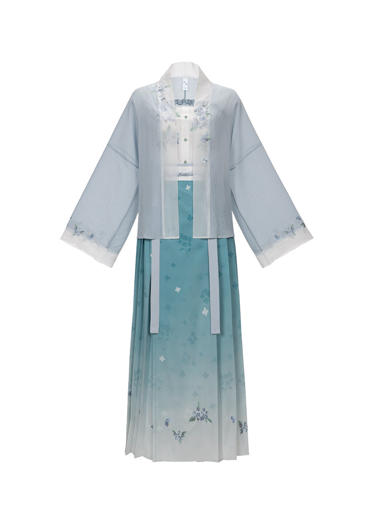 Song Dynasty short shirt Tencel suspender hundred skirts Hanfu song HanFuDreams