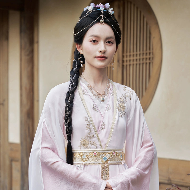 More than thirteen [淮水暮云] Liu Shishi has the same Han element dress han HanFuDreams two-piece set S