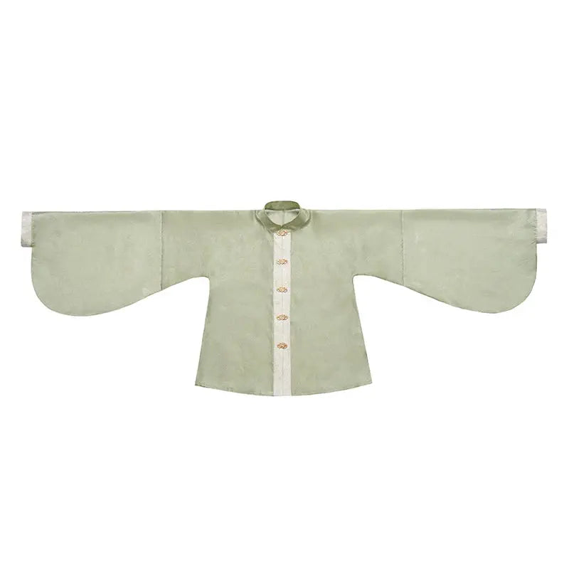 Flower Fairy Story [Shuiguang Mountain] Stand-up Neck Pipa Sleeve Horse Skirt Set Ming ming HanFuDreams Pipa sleeve top S