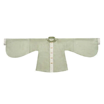 Flower Fairy Story [Shuiguang Mountain] Stand-up Neck Pipa Sleeve Horse Skirt Set Ming ming HanFuDreams Pipa sleeve top S