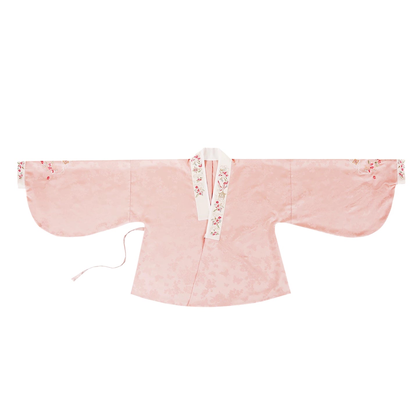 Flower Fairy Story [Yan Yunting] Pipa Sleeve Weaving Gold Horse Dress Set Ming ming HanFuDreams Pink lute sleeve S