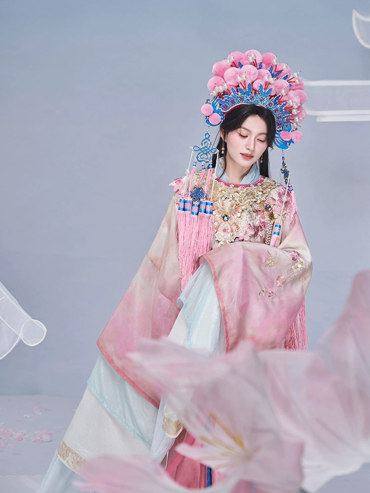 More than thirteen [Begonia explanation] Straight train heavy industry cloud shoulder hanfu han HanFuDreams