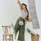Flower Fairy Story [Qing Yunjin] Crew Neck Vest Improved Song Pants Wide Leg Pants song HanFuDreams