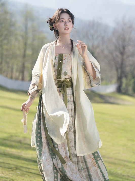More than Thirteen [清平曲] Spring and Summer Tencel Longshirt Suspender Song Hanfu song HanFuDreams