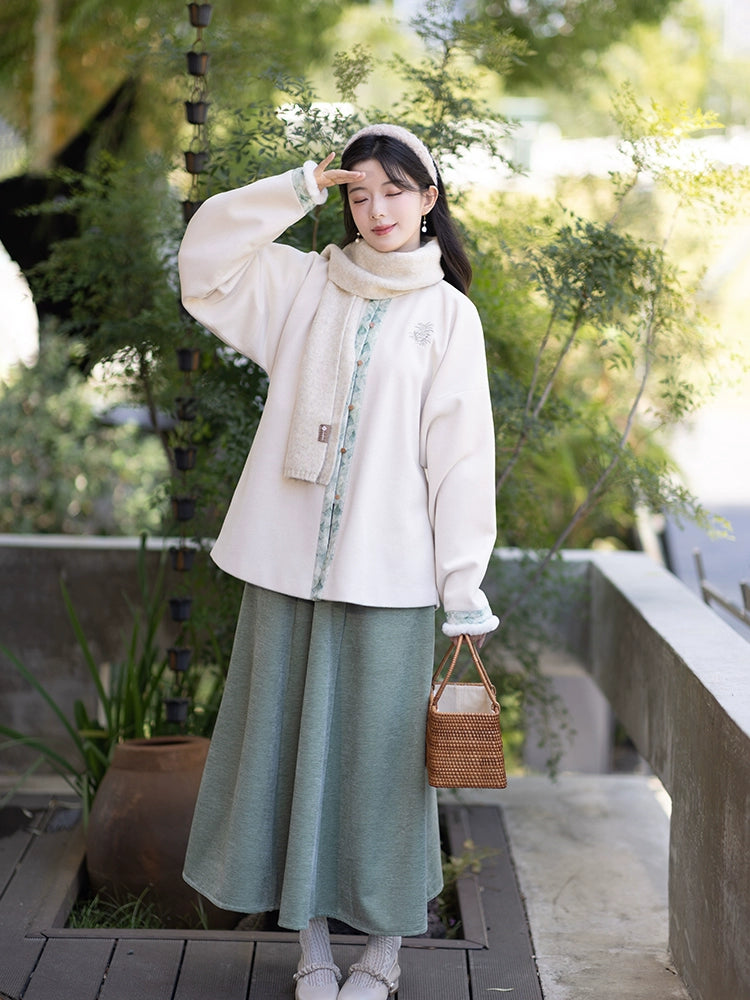 Chi Xia [Songfeng Yinyue] Short jacket Han element skirt Ming ming HanFuDreams