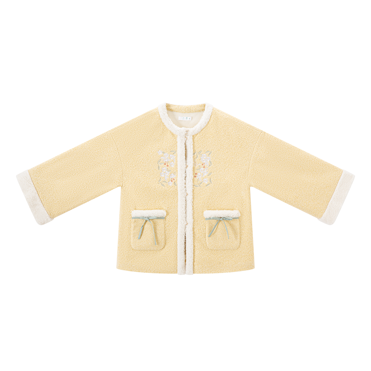 Chi Xia [Fleece Butter] Crew Neck Short Jacket Umbrella Skirt Han han HanFuDreams Crew neck short jacket S