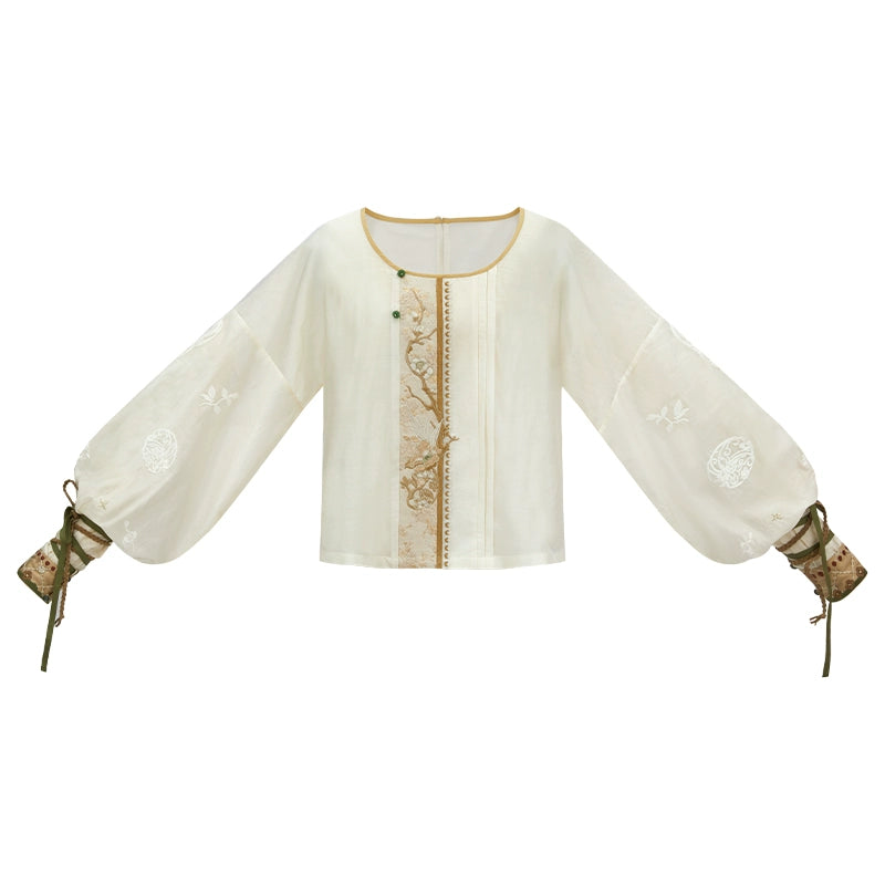 More than thirteen [Spice Dream Vendor] pullover head round neck broken skirt Han suit han HanFuDreams Pullover Crew Neck XS