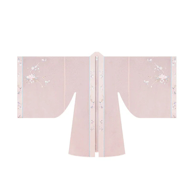 Intricate Embroidered Tang Dynasty Style Long Sleeve Hanfu Dress tang HanDreams Fashion Large sleeve shirt S