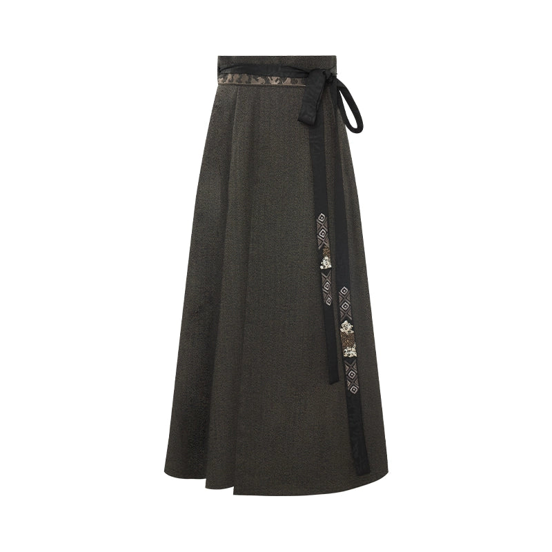 More than thirteen [Disney, Kuila - Black and White Witch] thousand bird grid two skirts modern HanFuDreams Two skirts (improved) S