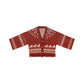 July Eve [Jinxian] Red jacket knitted cardigan han HanFuDreams Brocade string, knitted jacket red. S