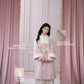 July Eve [Flower Snow Lying Shadow] Collar Long Jacket National Style Jacket Ming ming HanFuDreams