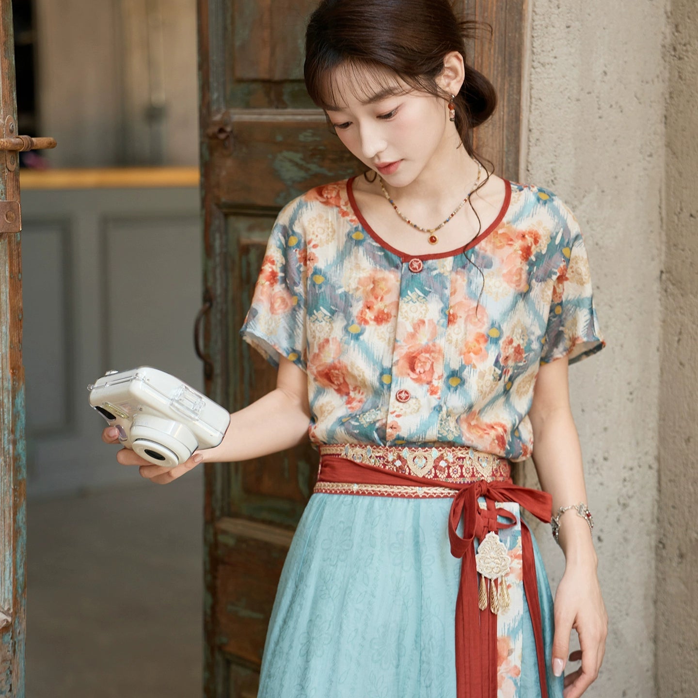 More than thirteen [胭脂湖] Tencel printing  Tang Hanfu Summer HanFuDreams