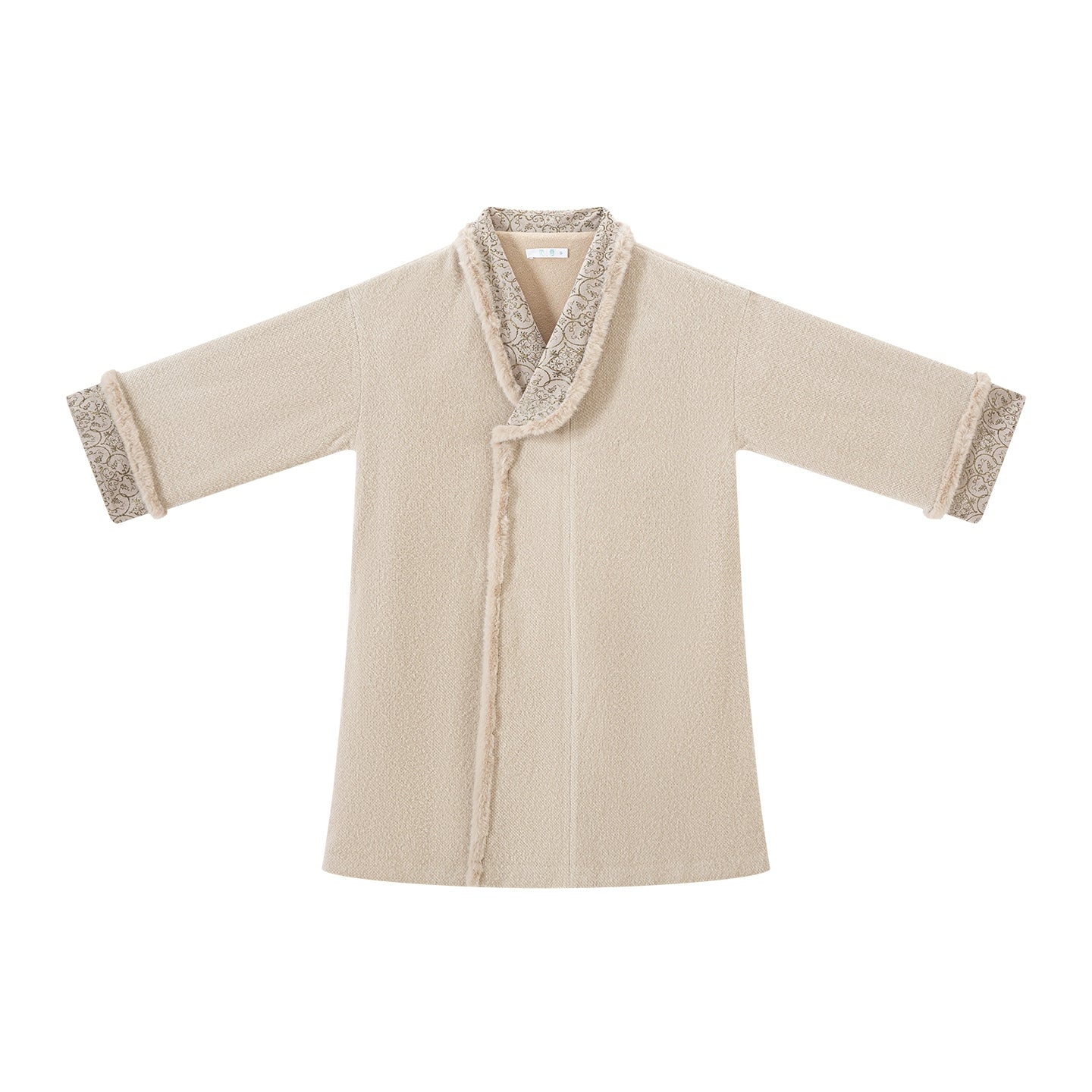 Chi Xia [Weaving Hua] Fleece Chenier Tang Coat Multi-colored Tang System