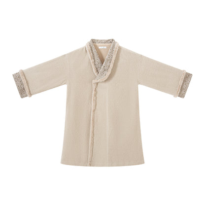 Chi Xia [Weaving Hua] Fleece Chenier Tang Coat Multi-colored Tang System