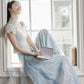 More than thirteen [青云端] new Chinese top wide-leg pants set modern HanFuDreams