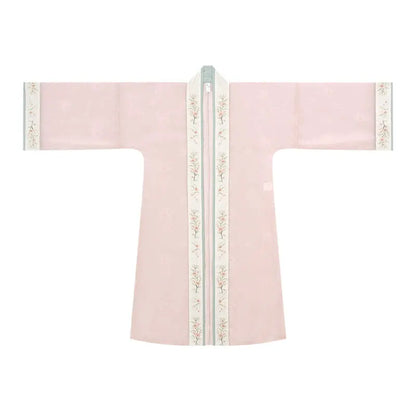 Hanfu Long Sleeve Shirt & Pleated Skirt Set song HanFuDreams Cardigan S