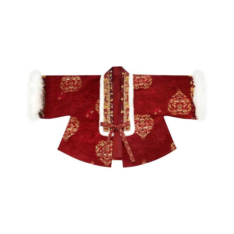 More than thirteen [Golden Horse Yangyan] placket jacket suspender skirt New Year's greeting clothes