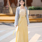 Jin tencel pleated clothes one piece broken skirt original hanfu jin HanFuDreams
