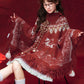 More than thirteen [Tianma Song] knitted cape red coat for the Year of the Horse