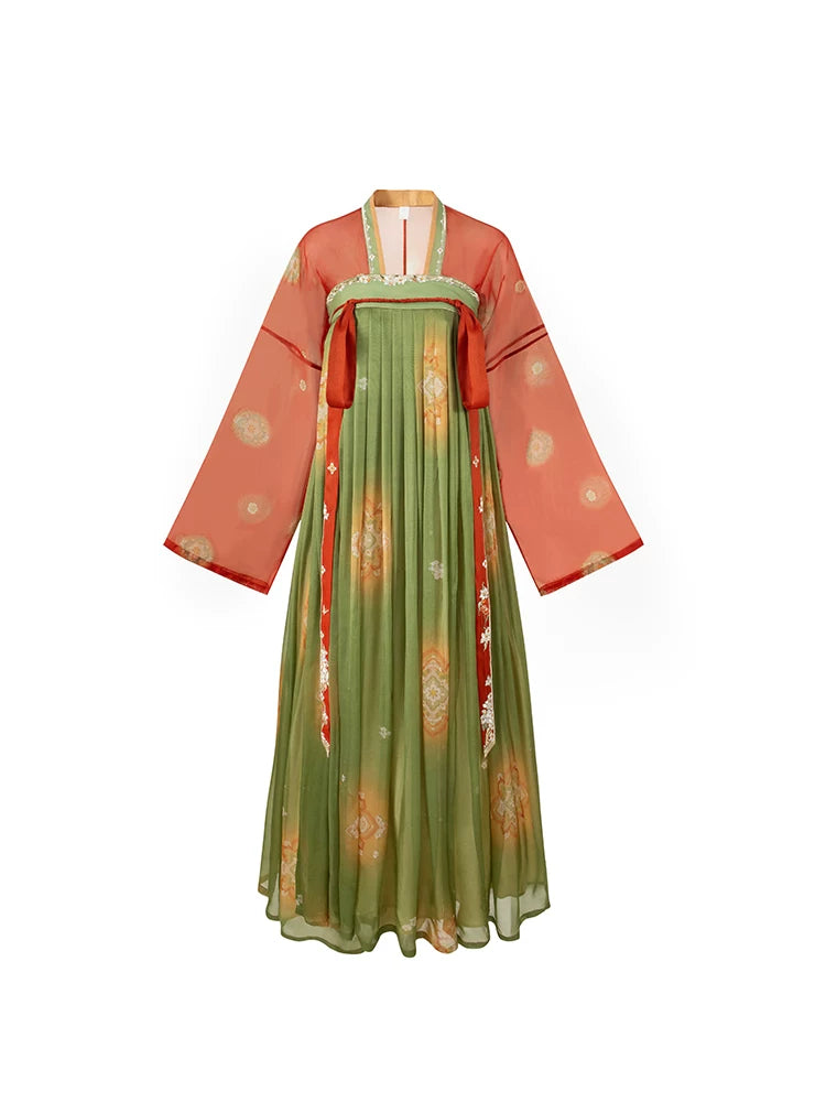 [Tang Banquet] Embroidered Silk Hanfu for Performance tang Shisanyu