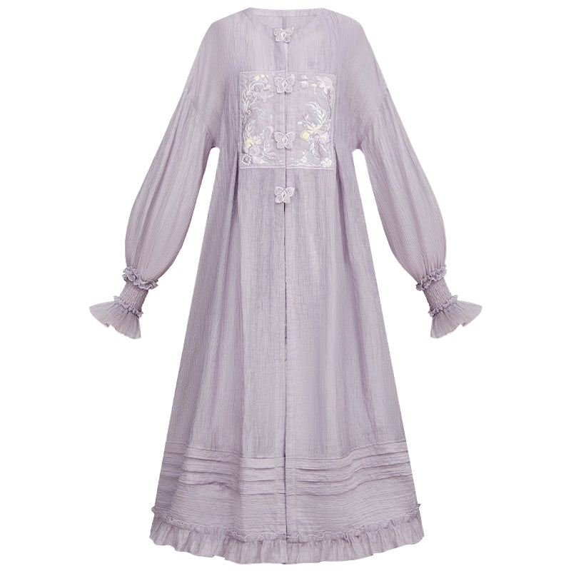 More than thirteen [行野] floral suspender dress set han HanFuDreams jacket XS