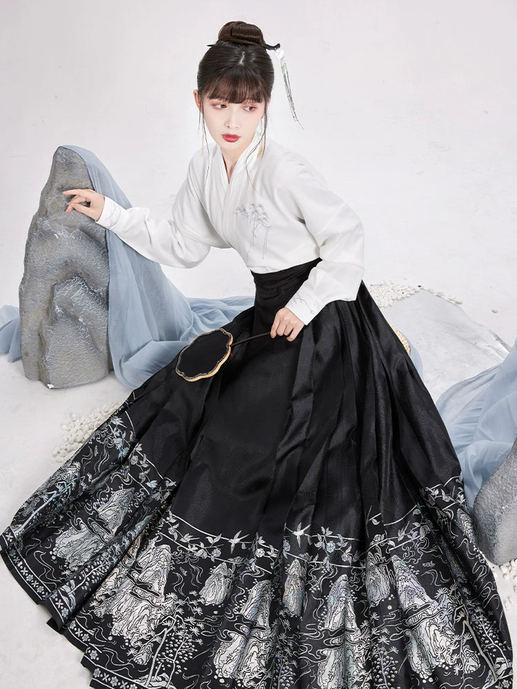 Song Dynasty Short Shirt Ming Horse Face Hanfu