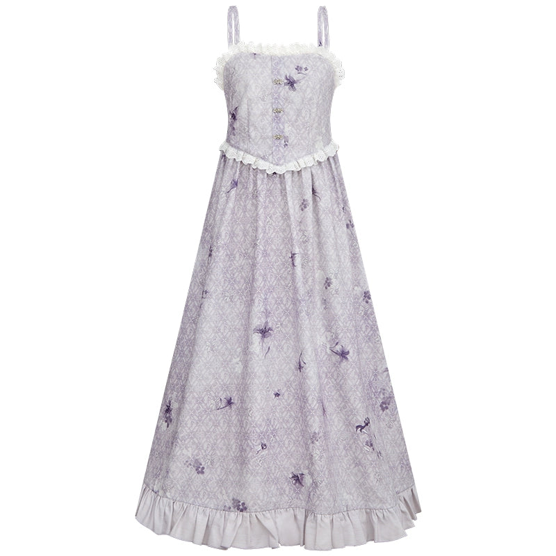 More than thirteen [行野] floral suspender dress set han HanFuDreams Suspender dress XS