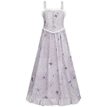 [行野] floral suspender dress set han HanFuDreams Suspender dress XS