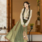 Tang Dynasty short shirt and cross skirt Hanfu