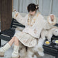 More than thirteen [leopard donut] fur coat embroidered skirt