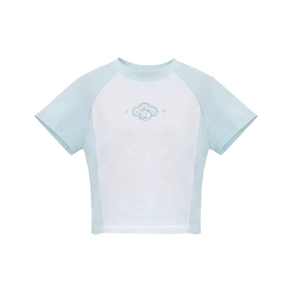 More than thirteen [mints] summer short-sleeved sports suit modern HanFuDreams T-shirt S