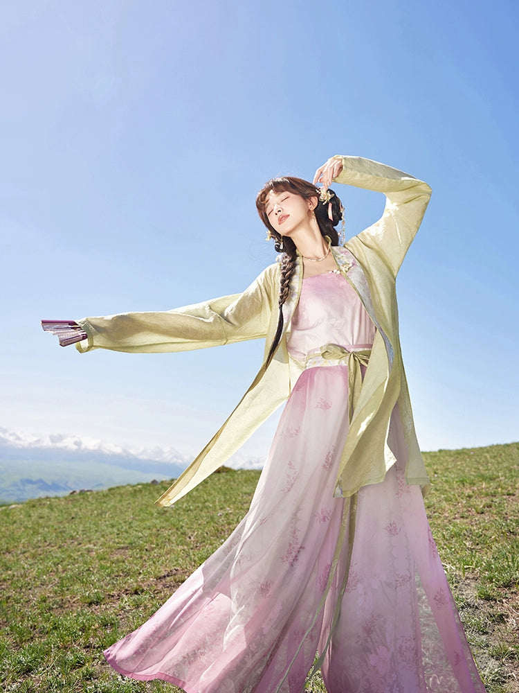 More than thirteen [flower years late] gradual change of color Song pants Song Hanfu song HanFuDreams