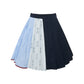More than thirteen [Fengting Gui] 2025 autumn new waffle splicing skirt modern HanFuDreams short skirt S