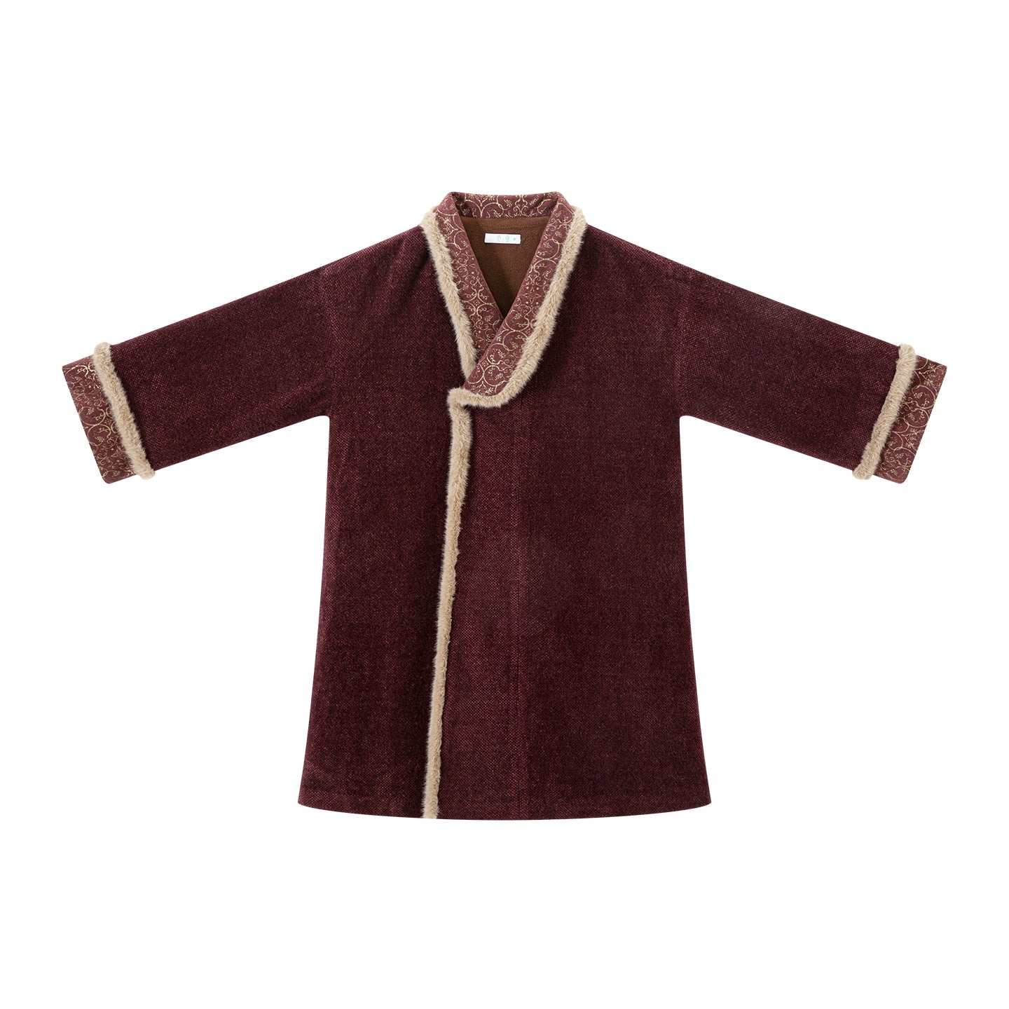 Chi Xia [Weaving Hua] Fleece Chenier Tang Coat Multi-colored Tang System