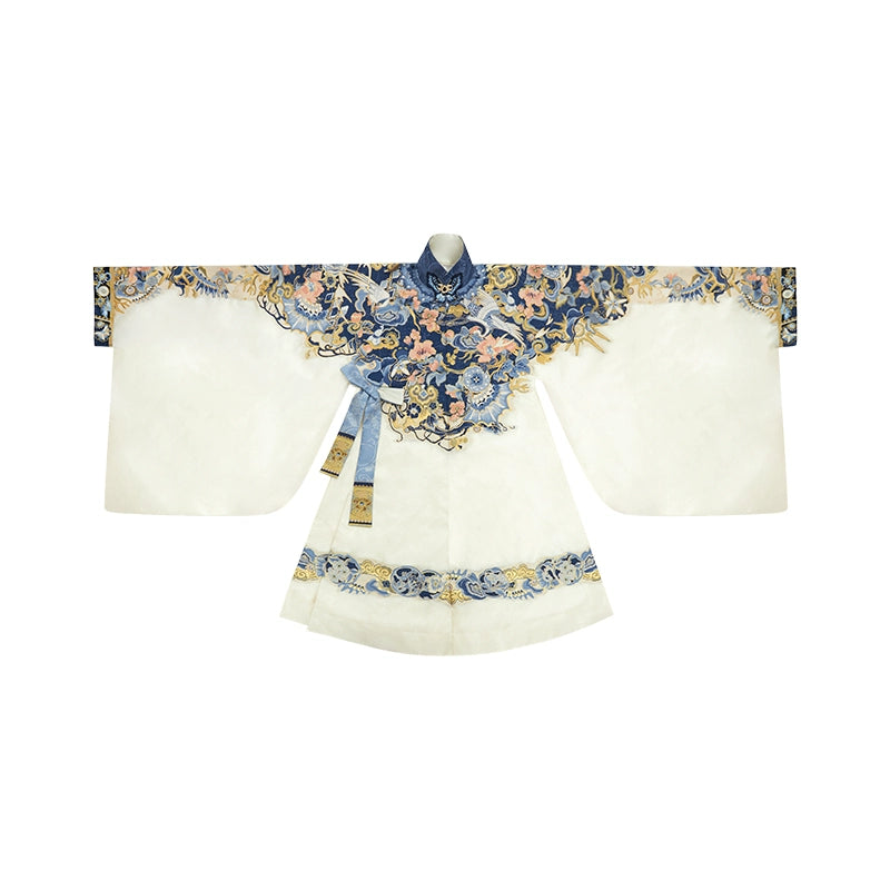 More than thirteen [All Things Life] woven gold stand-up collar large pony skirt Ming-made ming HanFuDreams Stand-up collar placket S