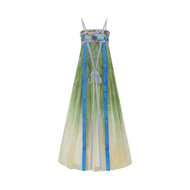 [Jade & Everlasting Spring] Tang Hanfu Set tang Shisanyu Camisole Maxi Dress S