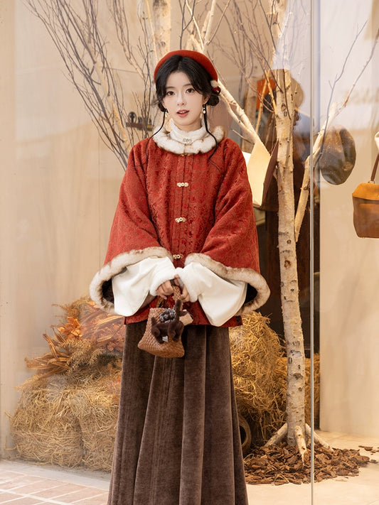 Chi Xia [Winter Jubilee] New Year's Ming-made Zhaojun jacket six broken skirts