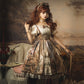 Sakura love oil painting handle lolita kloria jskcla court style