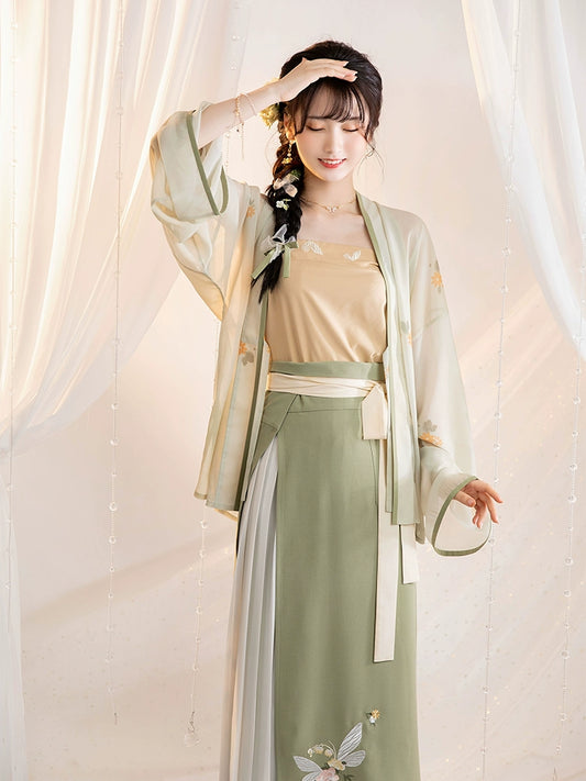 Song Dynasty Cardigan Suspender Two-piece Skirt Hanfu Women