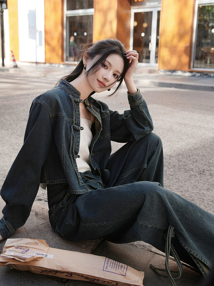 More than thirteen [Songshan] new Chinese wide-leg pants improved Hanfu set modern HanFuDreams