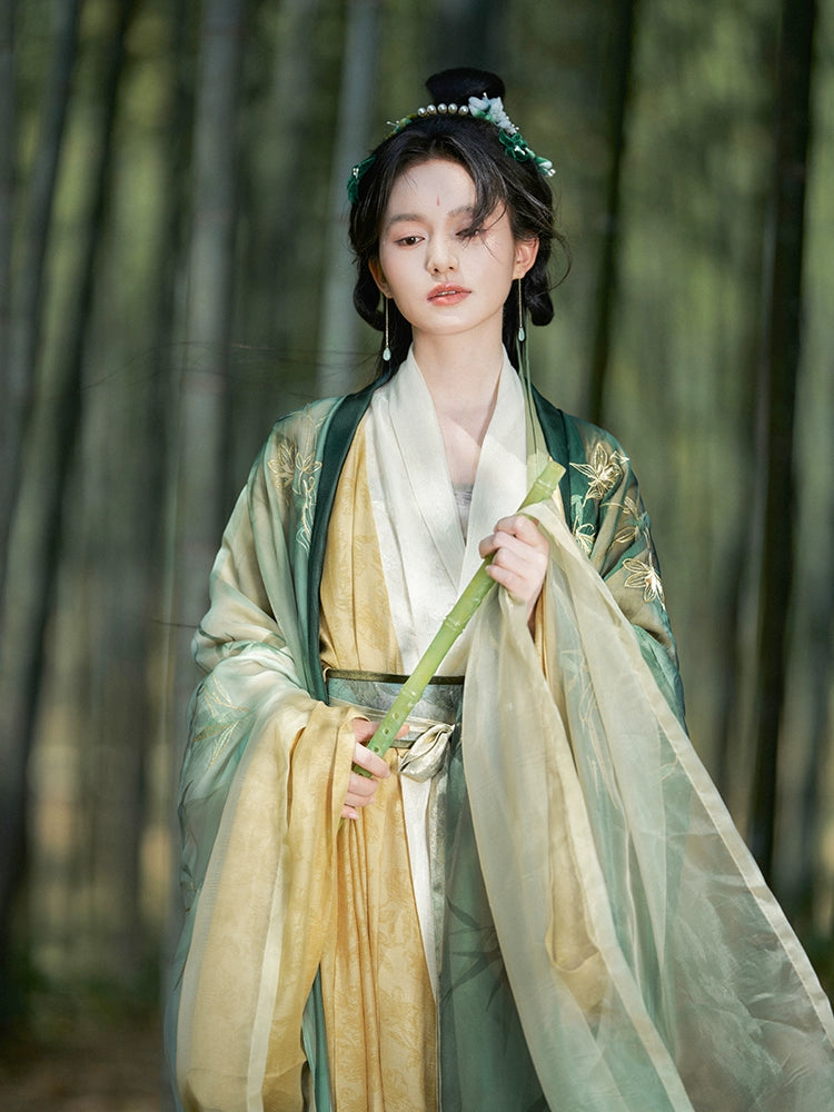 More than thirteen [月隐竹亭] Liu Shishi Oriental Huai Bamboo with the same Hanfu song HanFuDreams