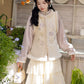 Chi Xia [Taro Shake] is a short jacket with a stand-up collar and a skirt han HanFuDreams