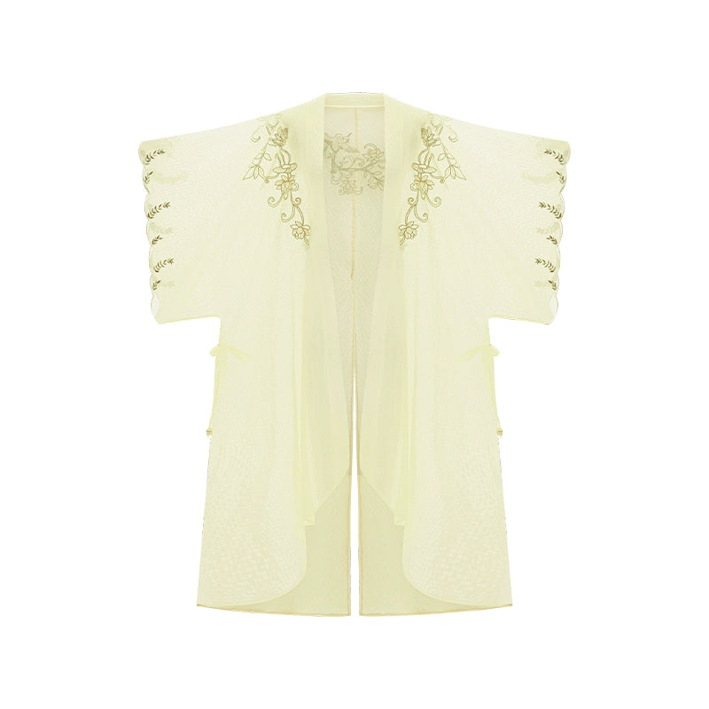 More than thirteen [Wonderful Neverland] embroidered Han element spring set modern HanFuDreams gown XS