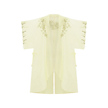 More than thirteen [Wonderful Neverland] embroidered Han element spring set modern HanFuDreams gown XS