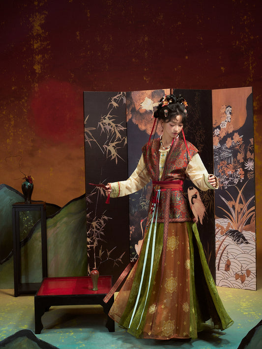 More than thirteen [Suzaku returning to the south] restored half-arm broken skirt Tang-made tang HanFuDreams